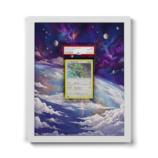 014/015 Rayquaza (M24 014) - Extended Artwork Framed Pokemon Card Display