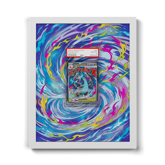 023 Mega-Glurak X EX - Extended Artwork Framed Pokemon Card Display