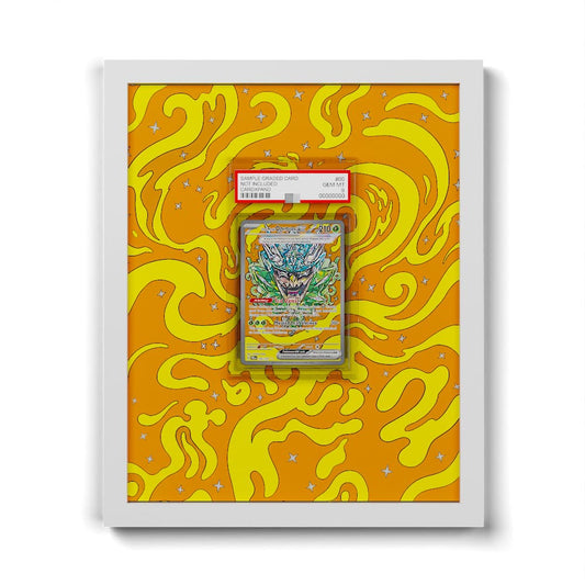 145/131 Türkisgrüne-Maske-Ogerpon EX - Extended Artwork Framed Pokemon Card Display