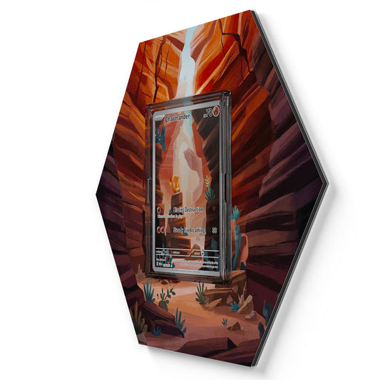 168/165 Glumanda - Extended Artwork Pokemon Card Display
