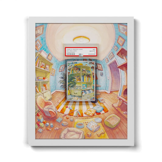 167/162 Flamiau - Extended Artwork Framed Pokemon Card Display