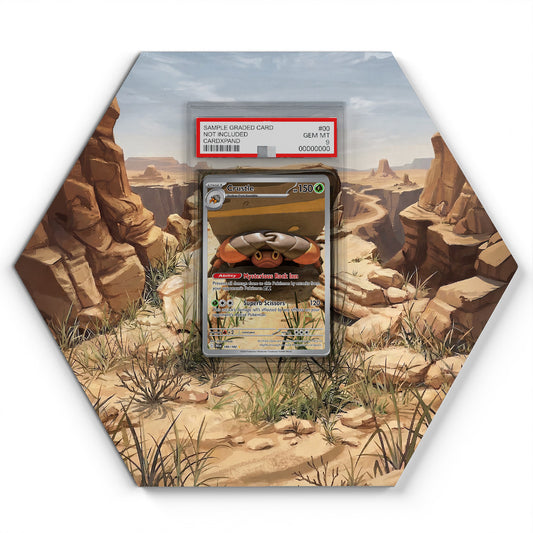 186/182 Lithomith - Extended Artwork Pokemon Card Display