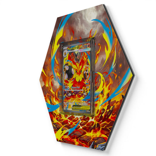 273/217 Mega-Flambirex EX - Extended Artwork Pokemon Card Display
