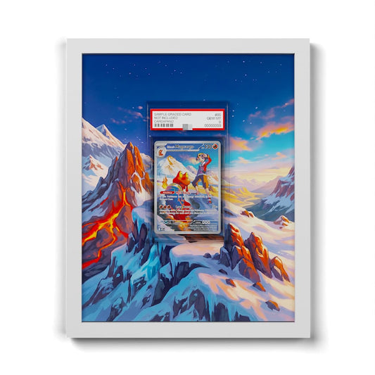222 Klarins Magcargo - Extended Artwork Framed Pokemon Card Display