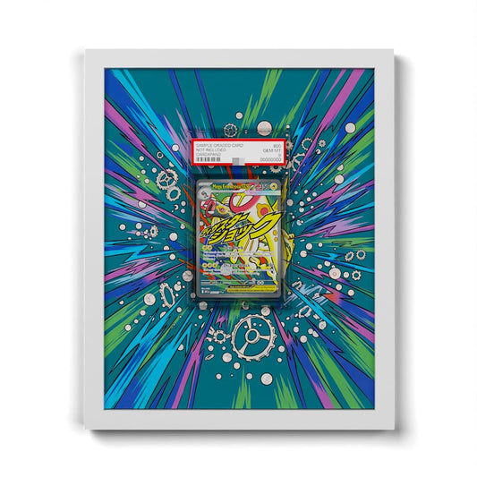 266 Mega-Zapplarang EX - Extended Artwork Framed Pokemon Card Display