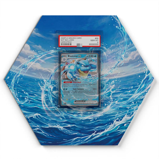 30/142 Blastoise ex - Extended Artwork Pokemon Card Display