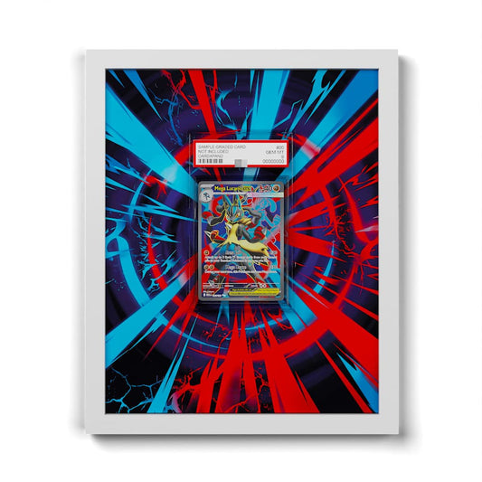160 Mega-Lucario EX - Extended Artwork Framed Pokemon Card Display