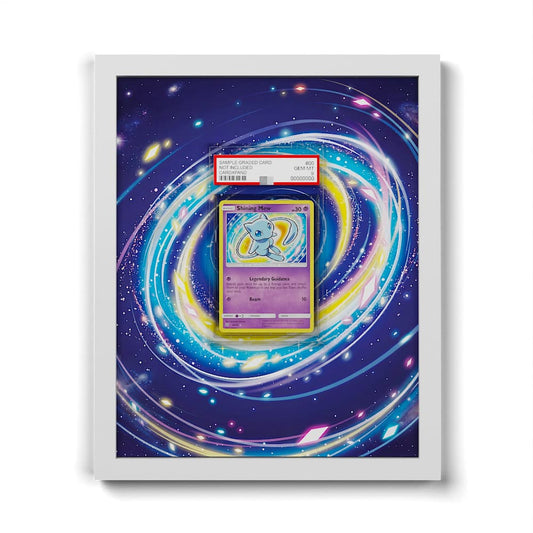 40/73 Schillerndes Mew - Extended Artwork Framed Pokemon Card Display