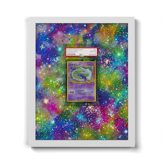 151 Schillerndes Mew - Extended Artwork Framed Pokemon Card Display