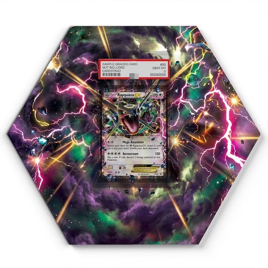 XY69 Rayquaza EX - Extended Artwork Pokemon Card Display