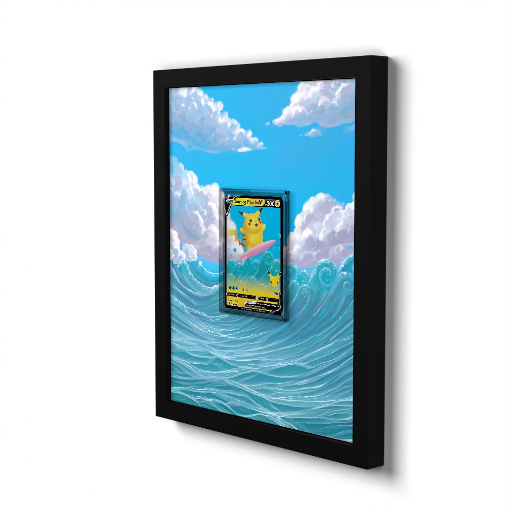 008/025 Surfing Pikachu V - Extended Artwork Pokemon Card Frame