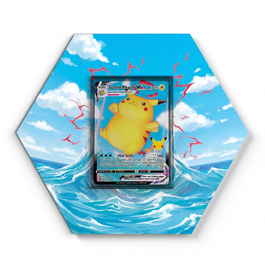 009/025 Surfing Pikachu VMAX - Extended Artwork Pokemon Card Display