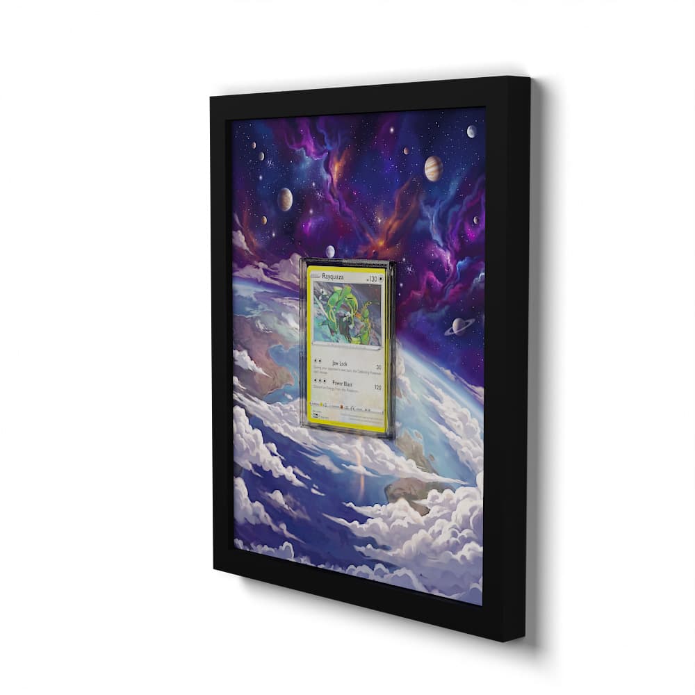 014/015 Rayquaza (M24 014) - Extended Artwork Framed Pokemon Card Display