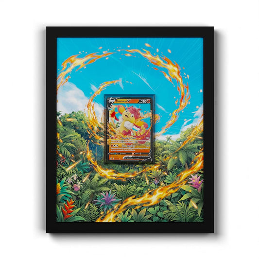 022/159 Grillchita V - Extended Artwork Framed Pokemon Card Display