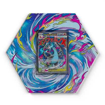 023 Mega-Glurak X EX - Extended Artwork Pokemon Card Display