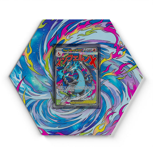 023 Mega-Glurak X EX - Extended Artwork Pokemon Card Display