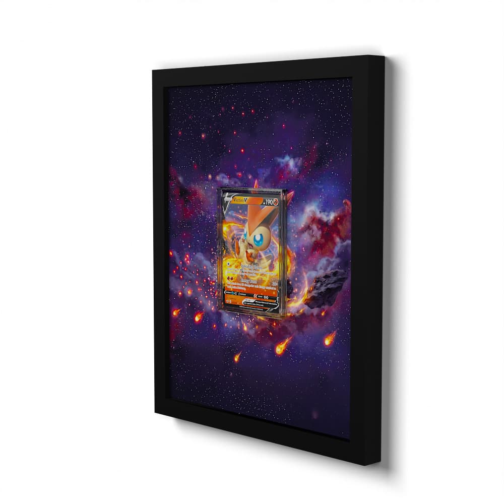 025/202 Victini - Extended Artwork Framed Pokemon Card Display
