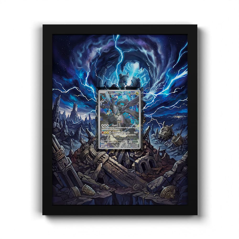 031 Ns Zekrom - Extended Artwork Framed Pokemon Card Display