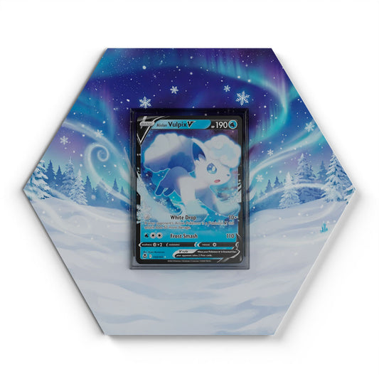 033/195 Alola-Vulpix V - Extended Artwork Pokemon Card Display