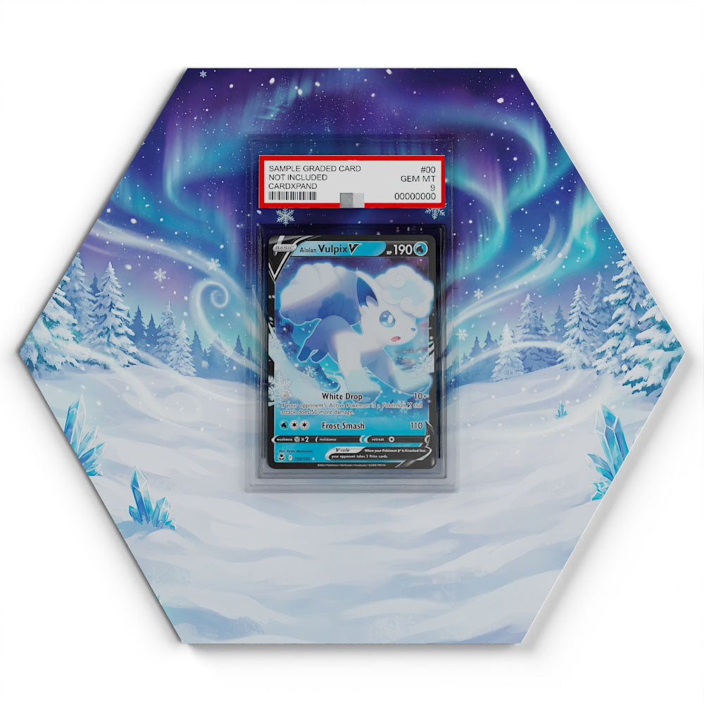 033/195 Alola-Vulpix V - Extended Artwork Pokemon Card Display