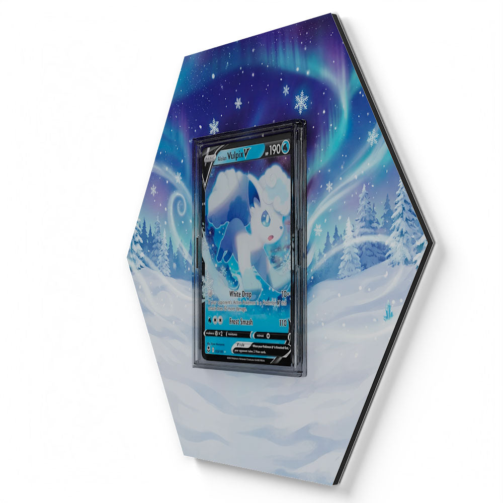 033/195 Alola-Vulpix V - Extended Artwork Pokemon Card Display