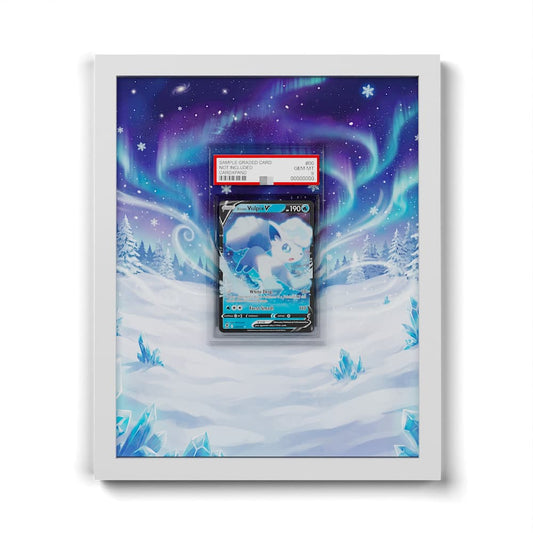 033/195 Alola-Vulpix V - Extended Artwork Framed Pokemon Card Display