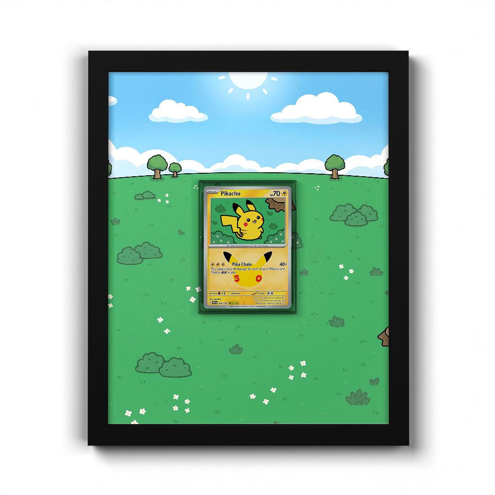 034/128 Pikachu - Extended Artwork Pokemon Card Frame