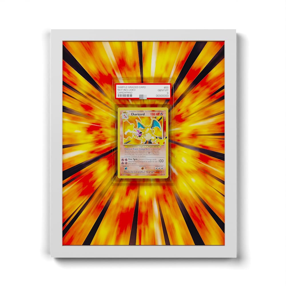 04/102 Glurak - Extended Artwork Framed Pokemon Card Display
