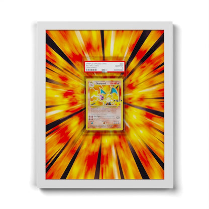 04/102 Glurak - Extended Artwork Framed Pokemon Card Display