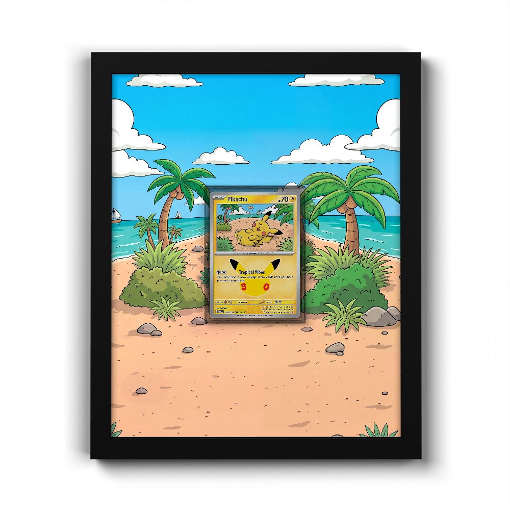 043/128 Pikachu - Extended Artwork Pokemon Card Frame