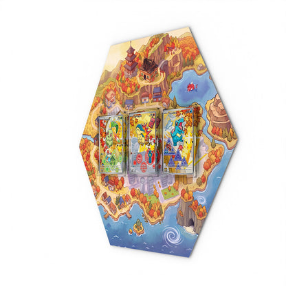 046 Chikorita, 047 Cindaquil & 048 Totodile - Extended Artwork Pokemon Card Display XL