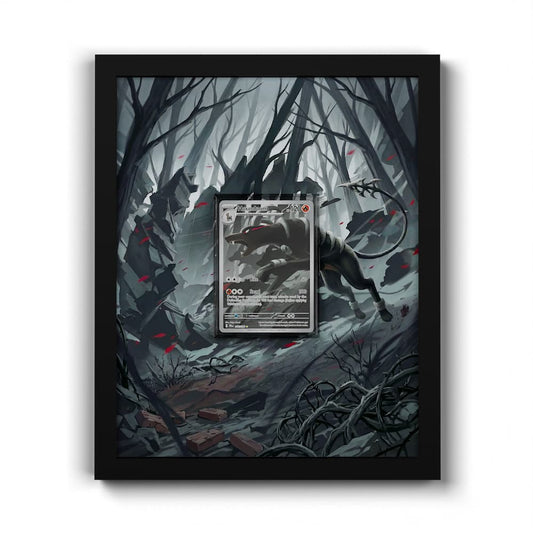 066 Hundemon - Extended Artwork Framed Pokemon Card Display