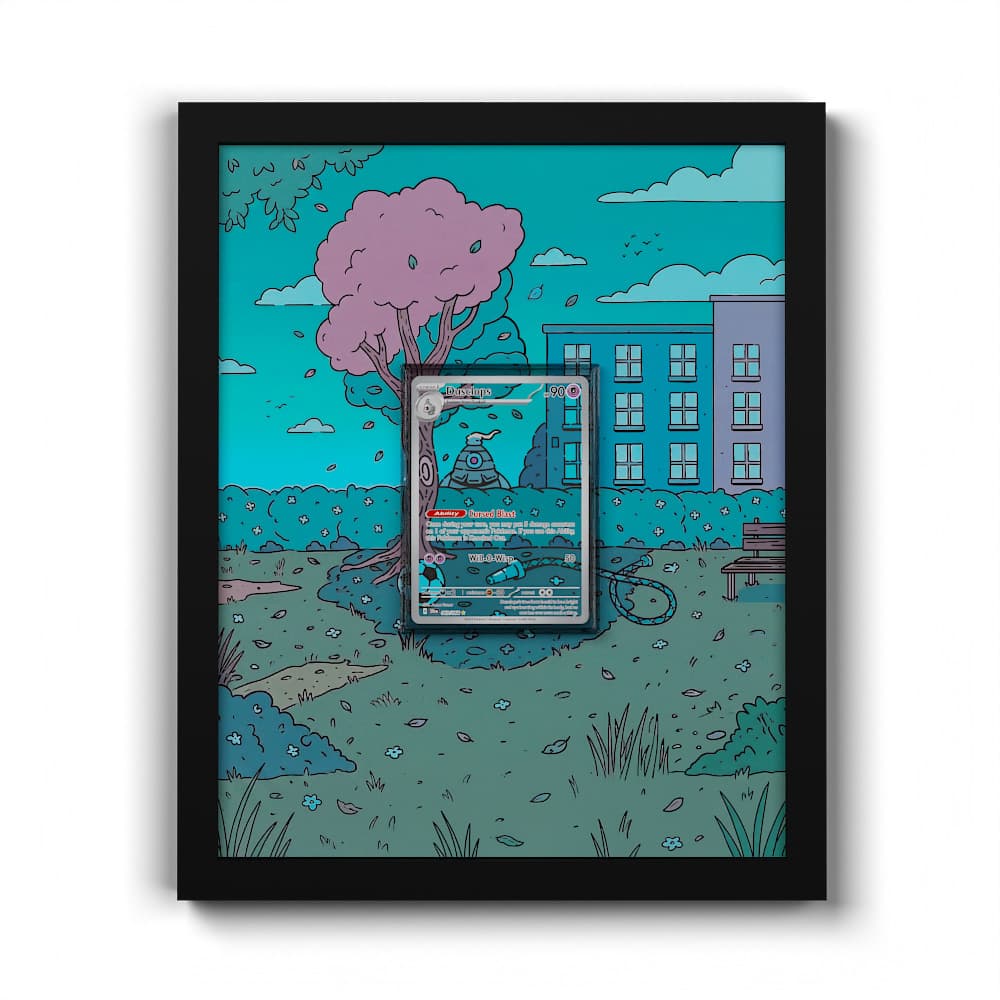 069 Zwirrklop - Extended Artwork Framed Pokemon Card Display