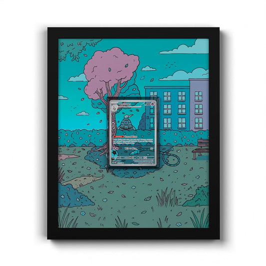 069 Zwirrklop - Extended Artwork Framed Pokemon Card Display