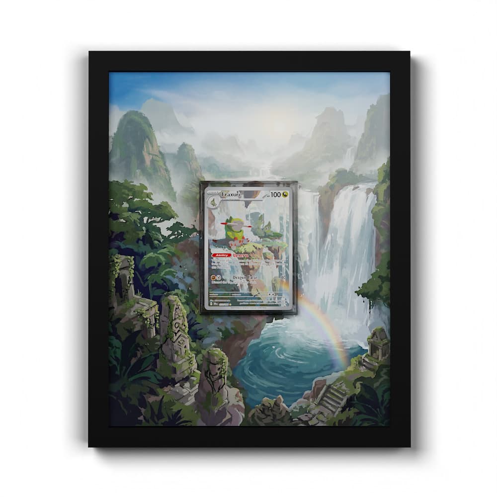 077 Sharfax - Extended Artwork Framed Pokemon Card Display
