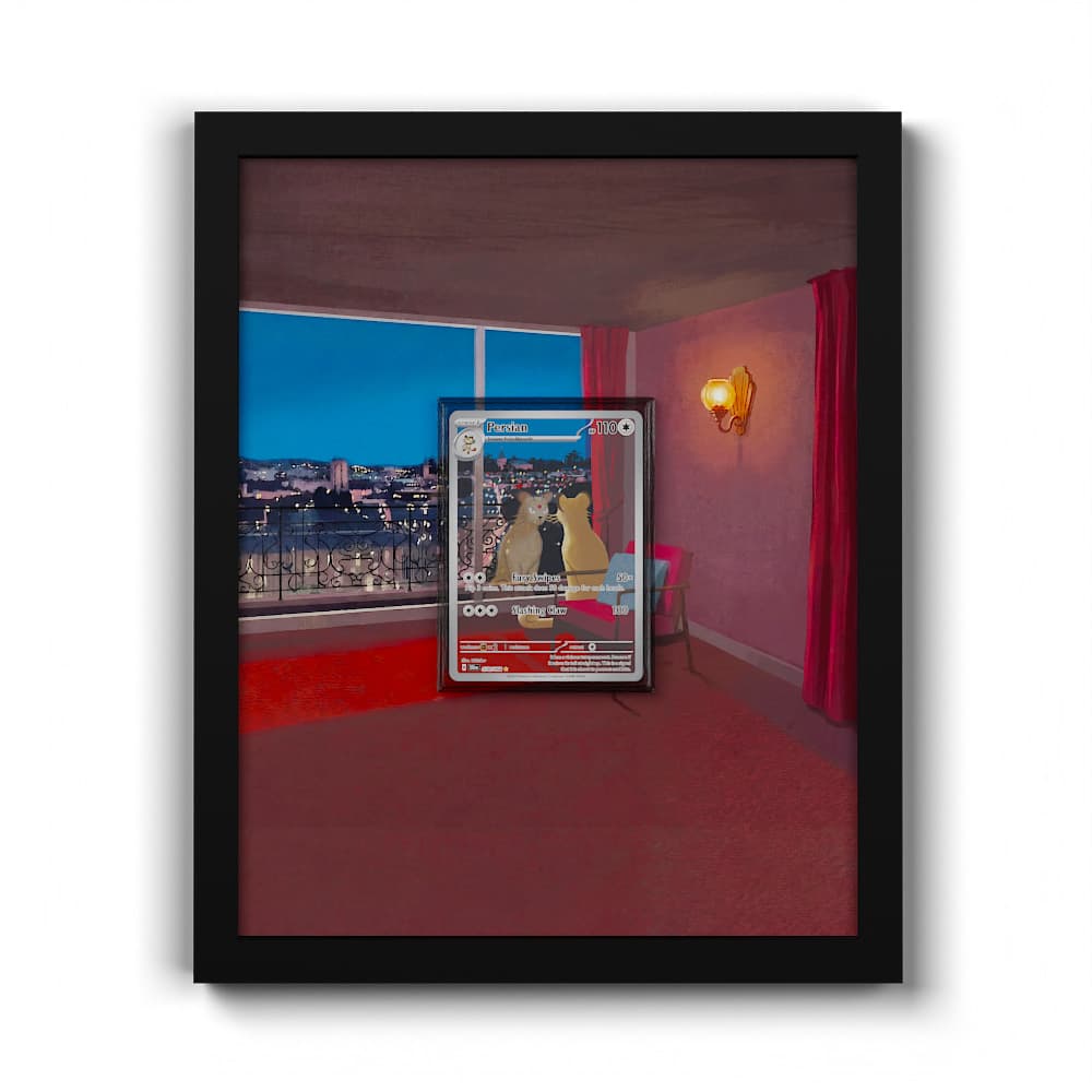 078 Snobilikat - Extended Artwork Framed Pokemon Card Display
