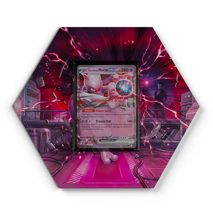 081/182 Team Rockets Mewtu EX - Extended Artwork Pokemon Card Display