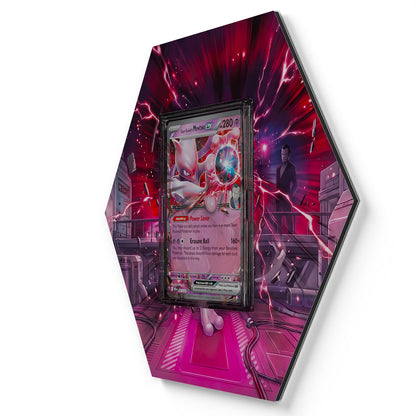 081/182 Team Rockets Mewtu EX - Extended Artwork Pokemon Card Display