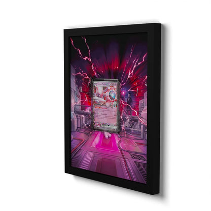 081/182 Team Rockets Mewtu EX - Extended Artwork Framed Pokemon Card Display