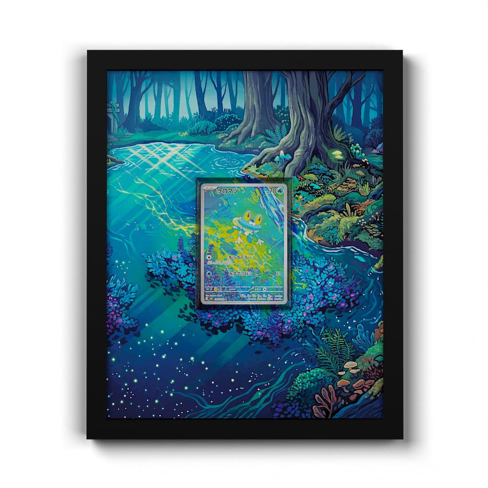 086/083 Froxy - Extended Artwork Framed Pokemon Card Display