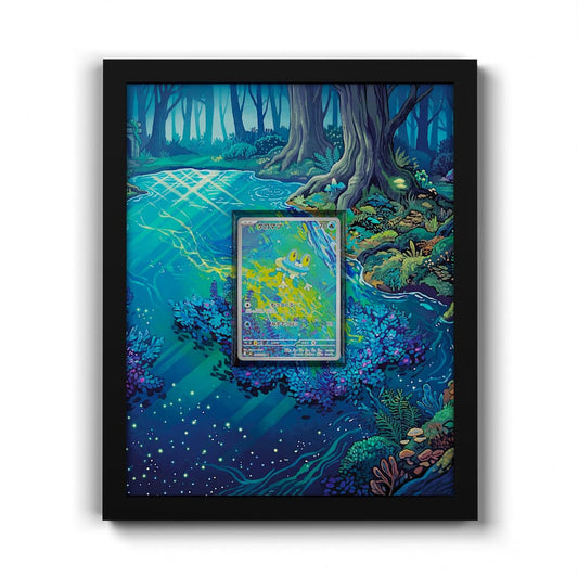 086/083 Froxy - Extended Artwork Framed Pokemon Card Display