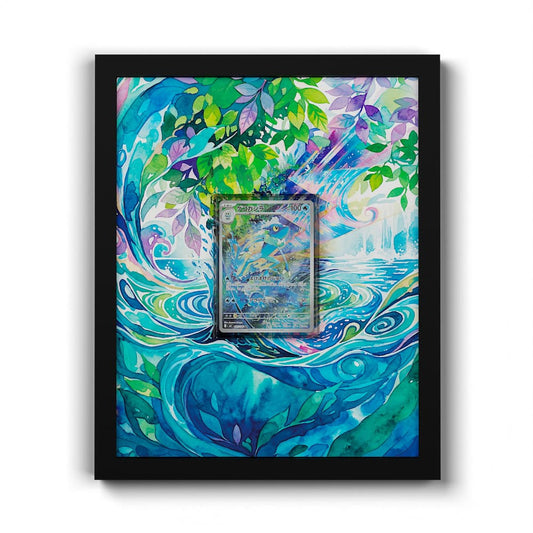 087/083 Amphizel - Extended Artwork Framed Pokemon Card Display