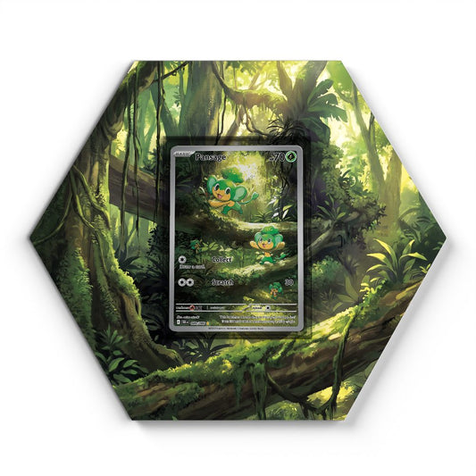 089/086 Pansage - Extended Artwork Pokemon Card Display