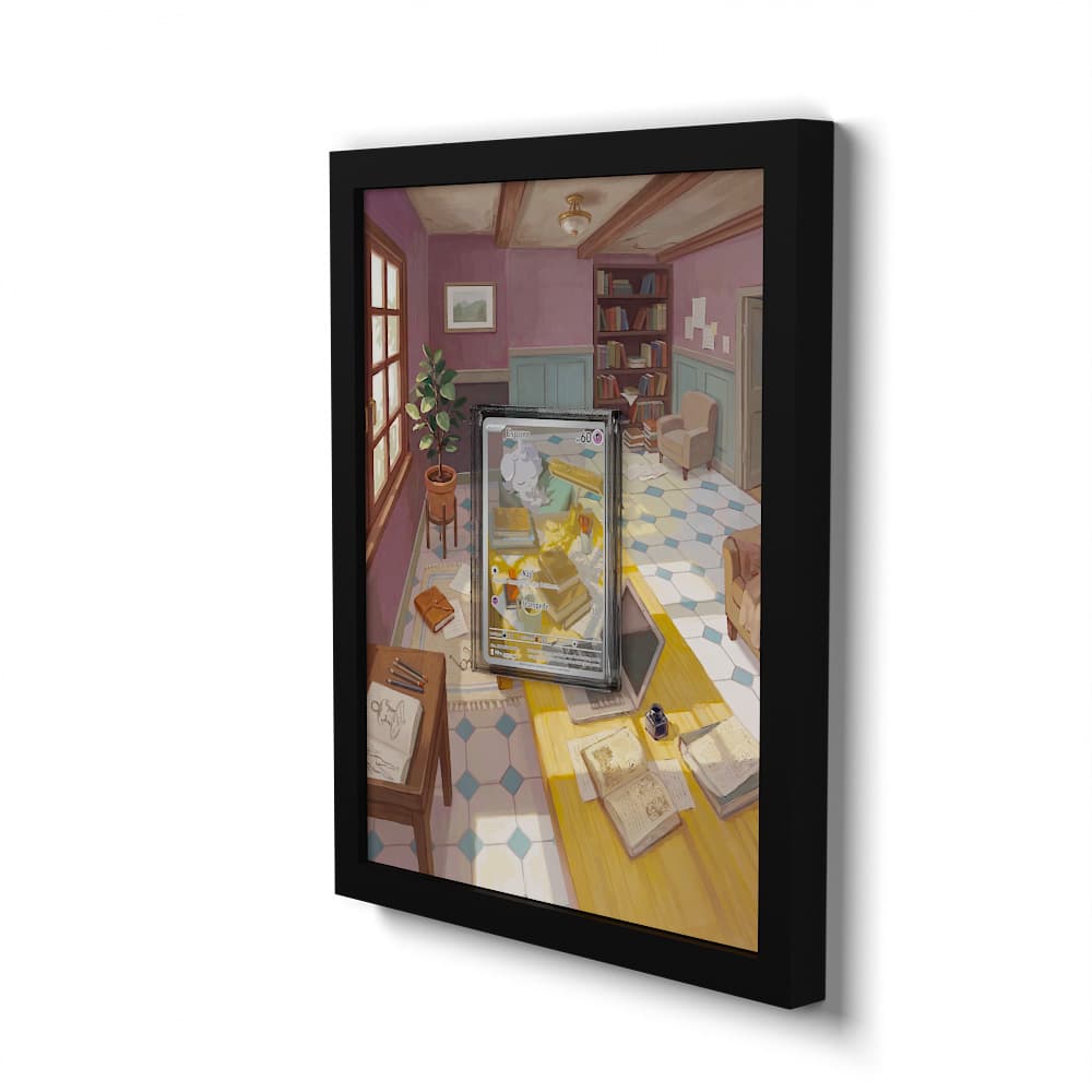 095 Psiau - Extended Artwork Framed Pokemon Card Display