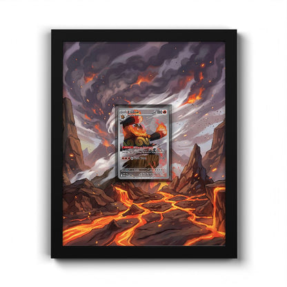 098/086 Emboar - Extended Artwork Pokemon Card Frame