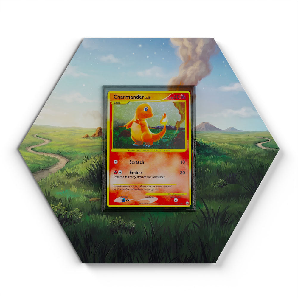 101/100 Glumanda - Extended Artwork Pokemon Card Display