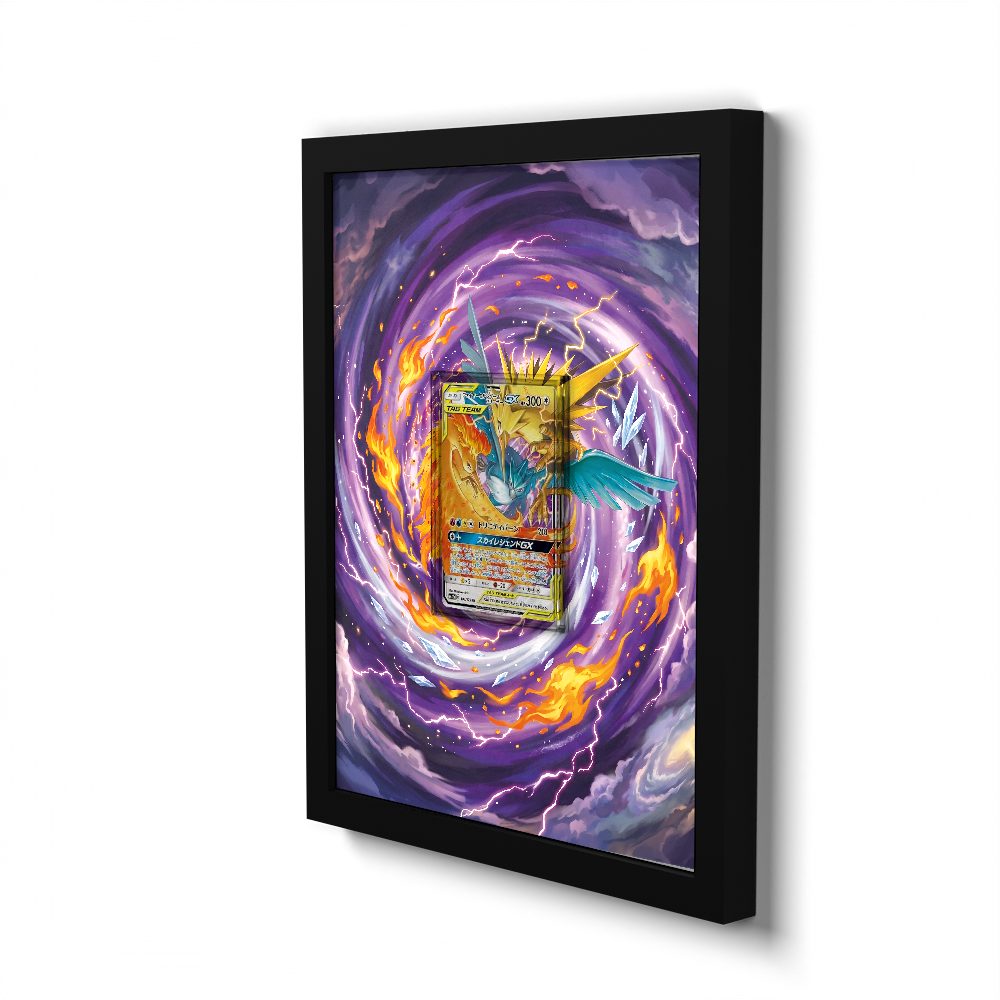 102/173 Moltres, Zapdos & Articuno GX - Extended Artwork Pokemon Card Frame