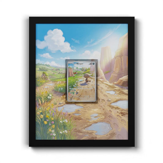 102 Paldea-Felino - Extended Artwork Framed Pokemon Card Display