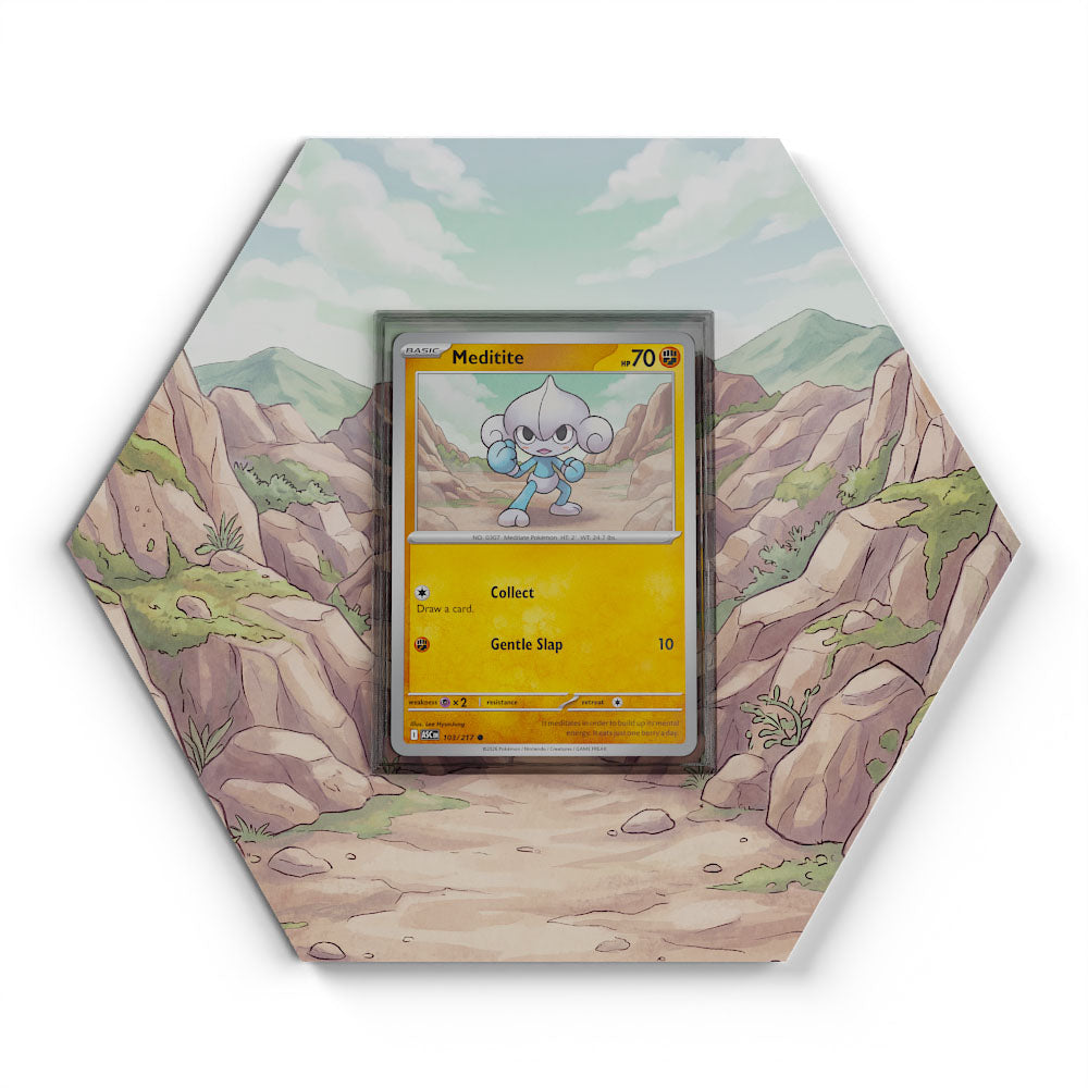 103/217 Meditie - Extended Artwork Pokemon Card Display