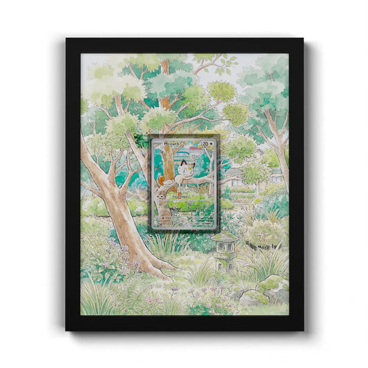 106 Mauzi - Extended Artwork Framed Pokemon Card Display